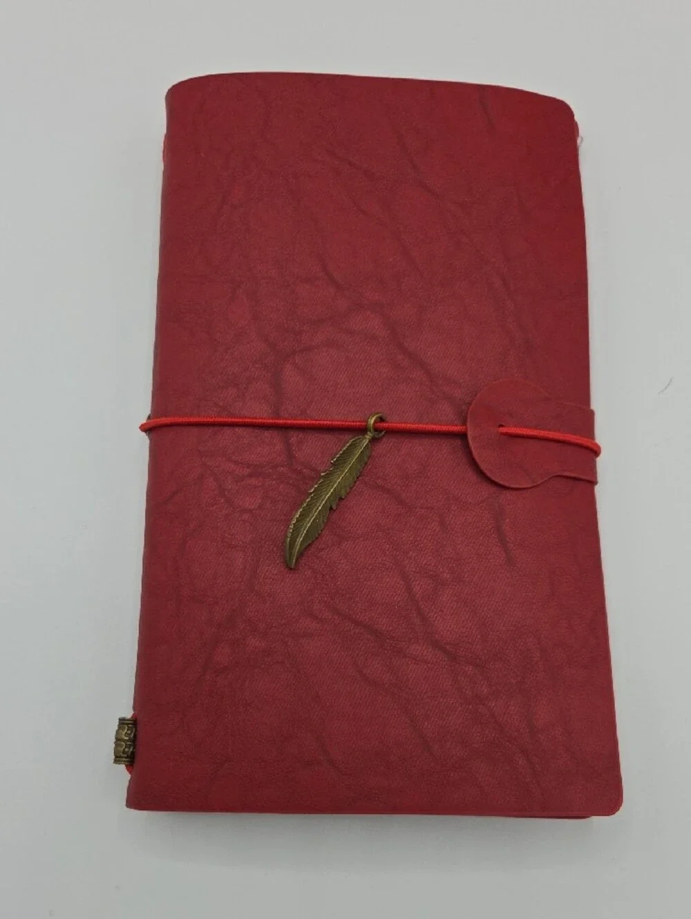 Red Faux Leather Journel